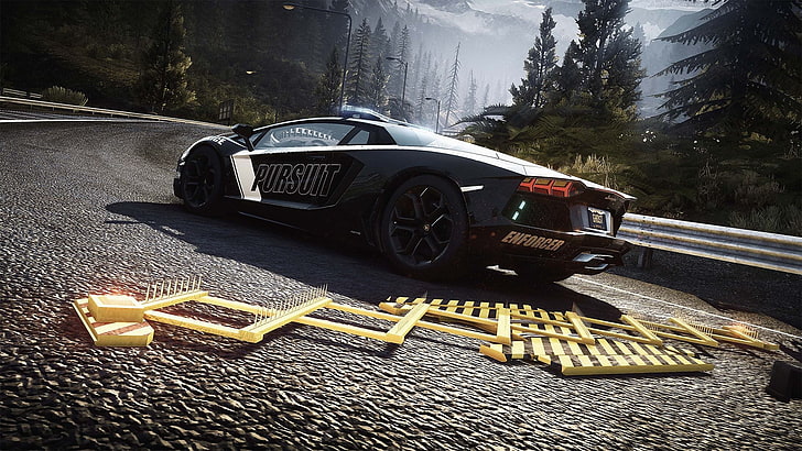 Need For Speed Hot Pursuit wallpaper, Lamborghini, Lamborghini Aventador, HD wallpaper