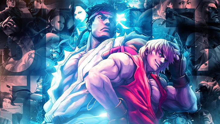 Street Fighter Ken and Ryu digital wallpaper, Ryu (Street Fighter)