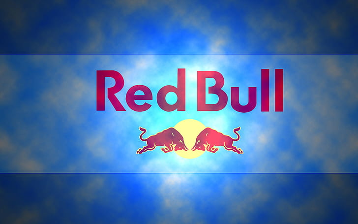 Red Bull Logo, energy, desktop, art, drink, HD wallpaper