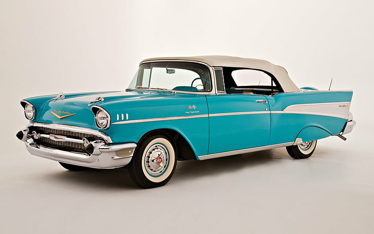 Chevrolet, 1957 Chevrolet Bel Air, car, mode of transportation, HD wallpaper
