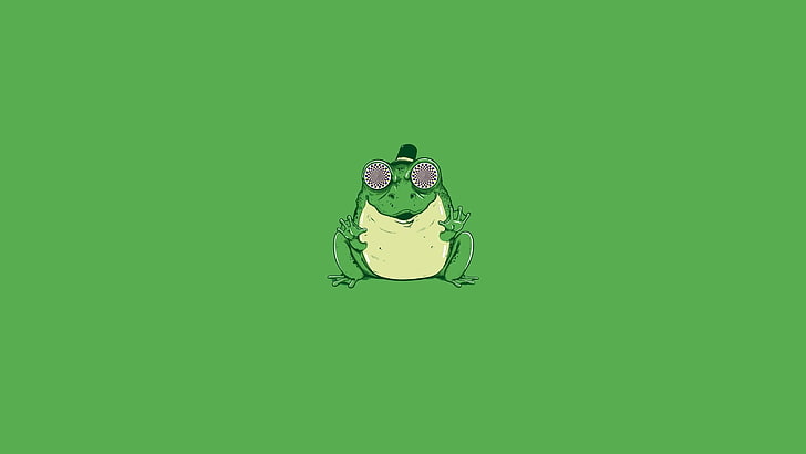 green frog clip art, Minimalism, Eyes, Hypnosis, Green Style