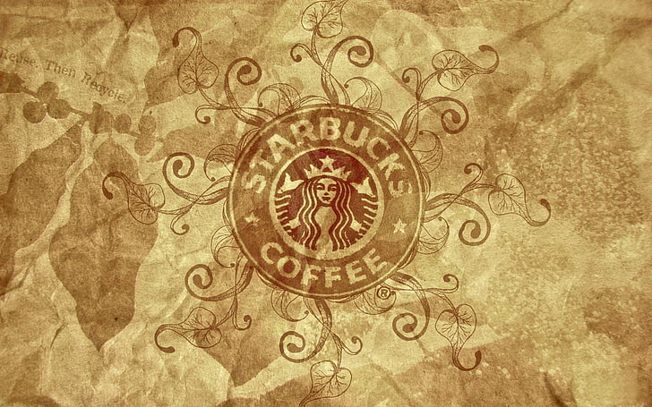 Starbucks Coffee Logo, Starbucks Coffee logo, Other, backgrounds, HD wallpaper