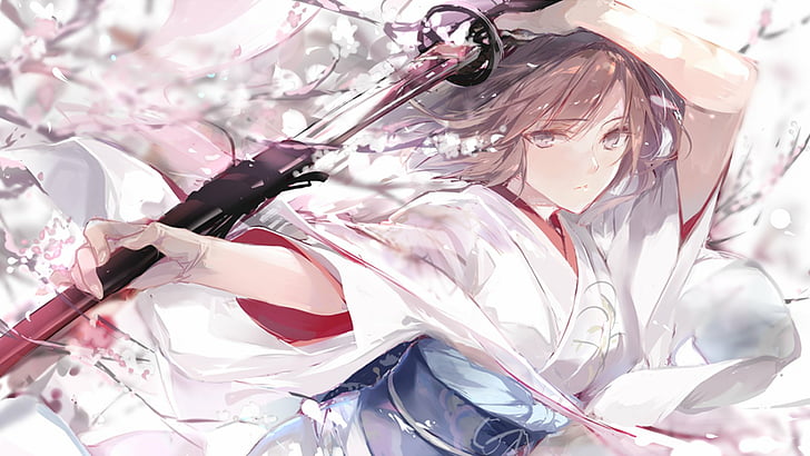 Fate Series, Fate/Grand Order, Anime, Girl, Katana, Shiki Ryougi