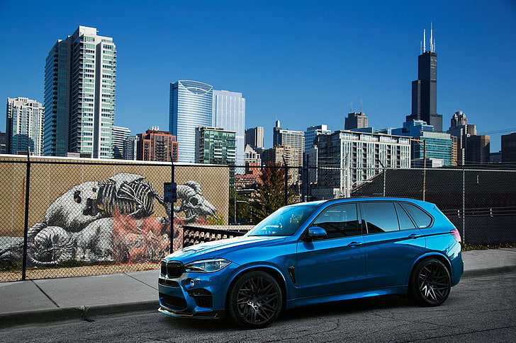 BMW, BMW X5, Blue Car, Luxury Car, SUV, Vehicle, HD wallpaper