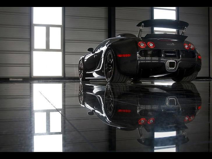 Car, Cool, Black Cars, Reflection, HD wallpaper