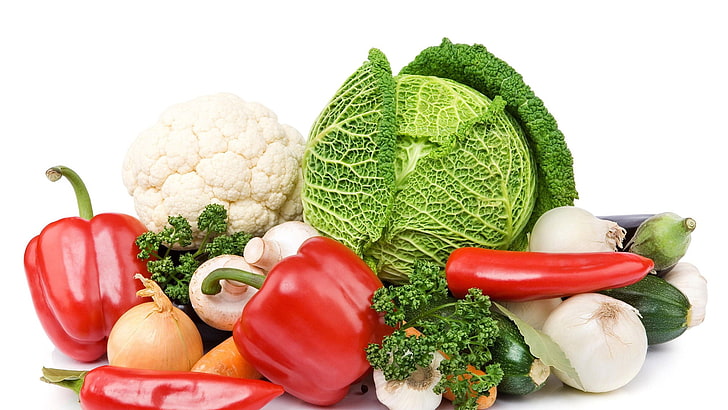 food, diet, vegetable, pepper, fresh, tomato, vegetables, healthy, HD wallpaper