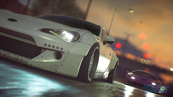 white coupe focus photo, need for speed 2016, car, PC gaming
