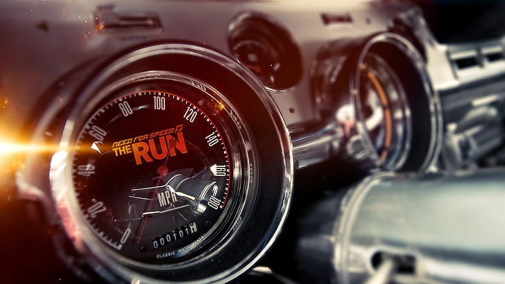 Gauges Speedometer Need for Speed HD, need for speed the run poster, HD wallpaper