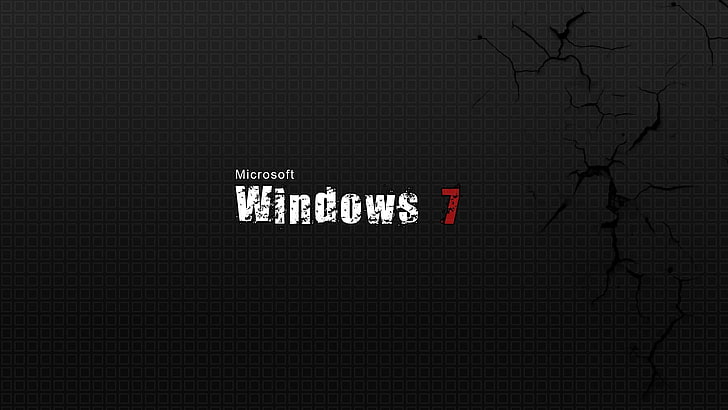 Microsoft Windows 7 logo, minimalism, text, western script, communication, HD wallpaper