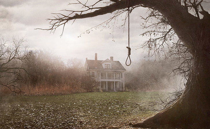 The Conjuring wallpaper, fog, house, tree, twilight, The spell