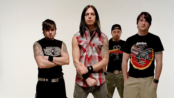 bullet for my valentine, group of people, standing, portrait