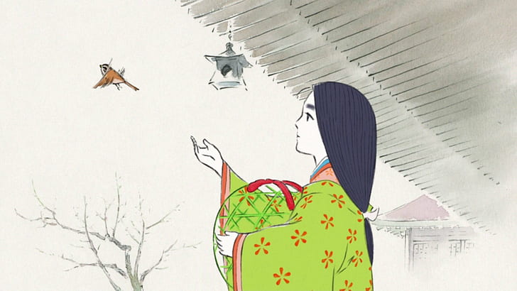 Animated Movies, Kaguya, Princess, Studio Ghibli, The Tale of Princess Kaguya, HD wallpaper