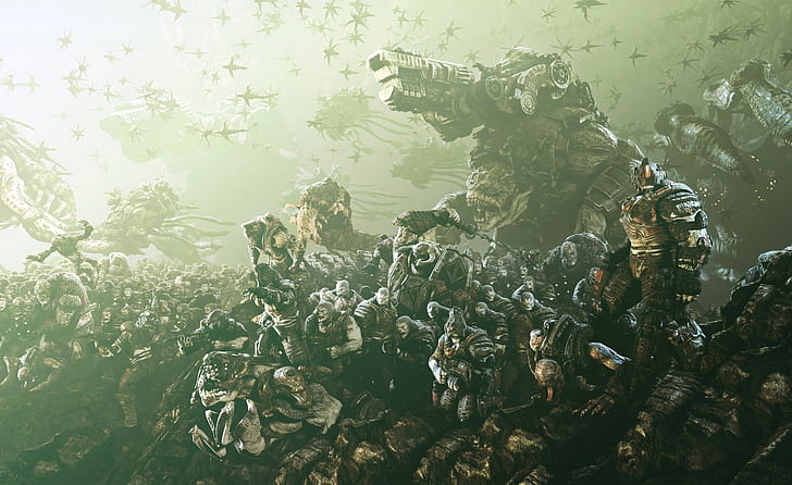 video games, Gears of War, Gears of War 3, Gears of War 2, HD wallpaper