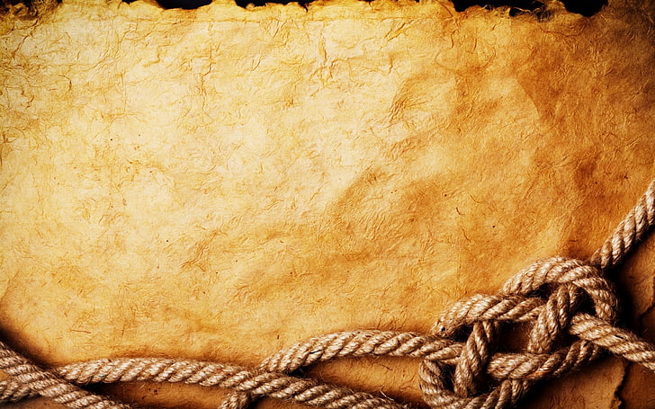 brown rope, paper, old, backgrounds, tied Knot, close-up, lasso