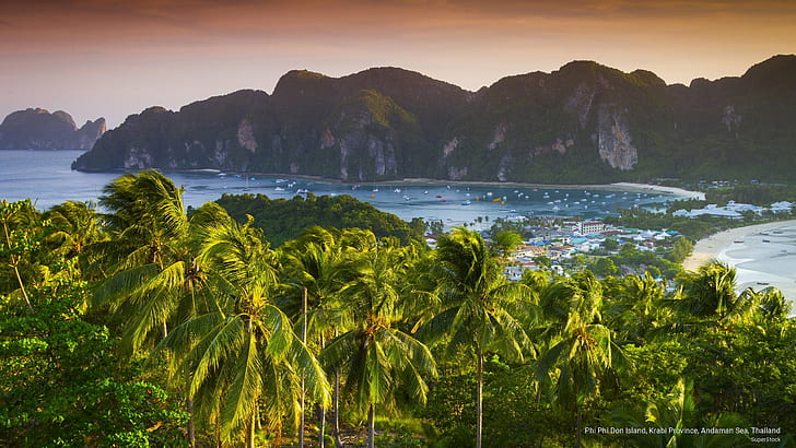 Phi Phi Don Island, Krabi Province, Andaman Sea, Thailand, Asia, HD wallpaper
