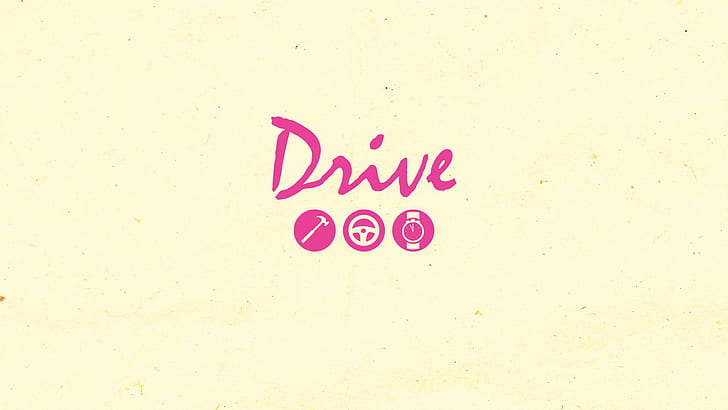 Drive Movie, Movies, Digital Art, Simple Background