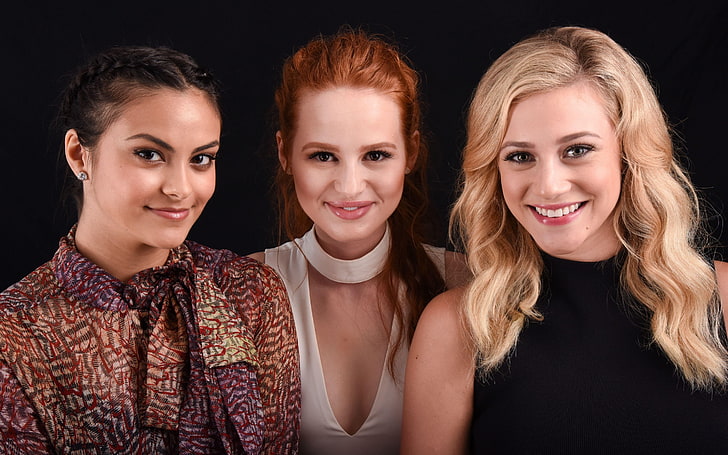 Camila Mendes, Lili Reinhart Madelaine And Petsch From Riverdale Show, HD wallpaper