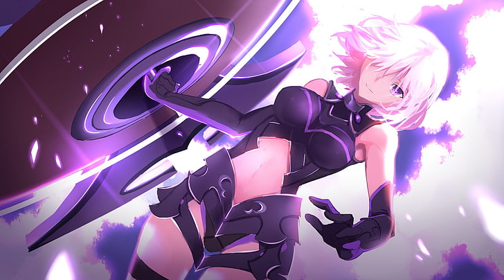 pink-haired female anime character, Fate/Grand Order, Shielder (Fate/Grand Order)