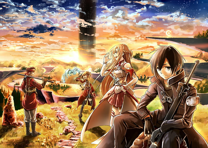 Sword Art Online, Anime, Swords, HD wallpaper