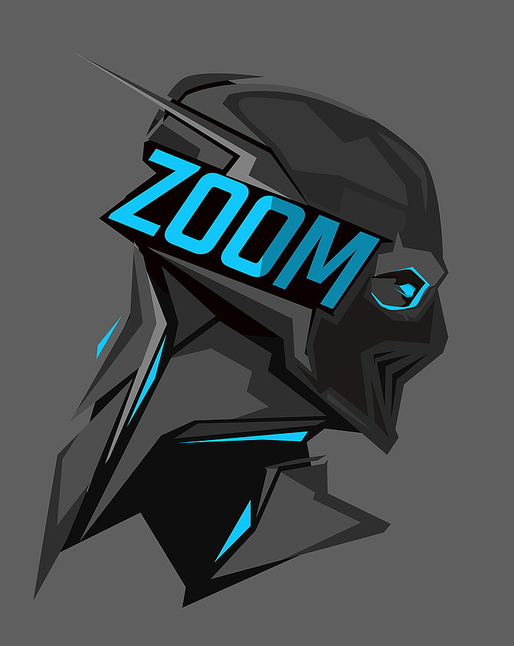 black and blue zoom digital wallpaper, DC Comics, Zoom (fictional character)