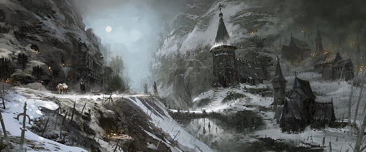Video Game, Diablo IV, Village, HD wallpaper