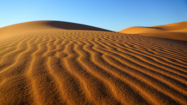 brown sand desert during daytime, morocco, morocco, Amazing, Erg Chebbi, HD wallpaper