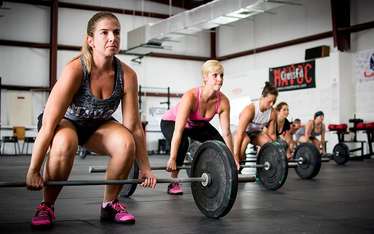CrossFit, women, sport , weightlifting, sports, exercising