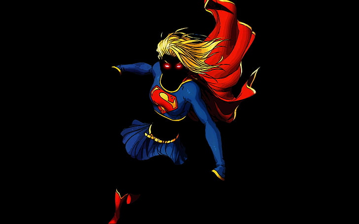 Super Girl illustration, DC Comics, Supergirl, superhero, superheroines