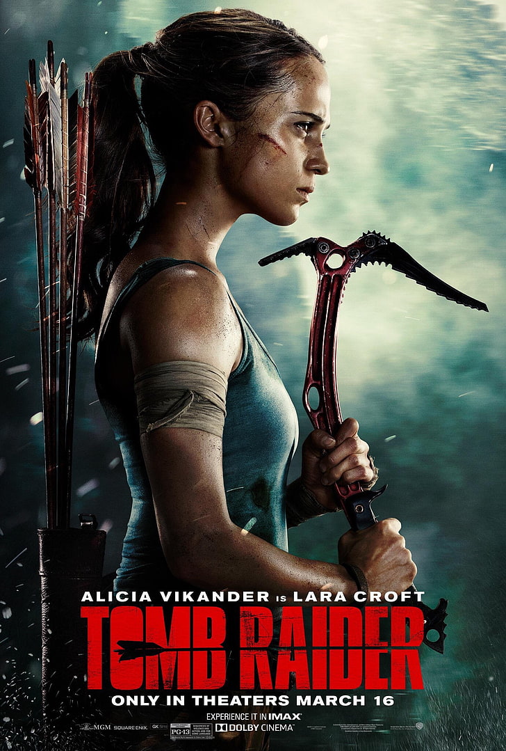 Tomb Raider wallpaper, Tomb Raider 2018, Alicia Vikander, Lara Croft, HD wallpaper