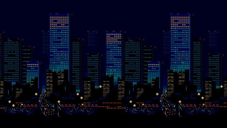 pixel art 16 bit sega streets of rage city, building exterior, HD wallpaper