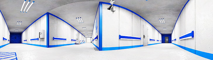 white painted wall, Mirror's Edge, video games, architecture