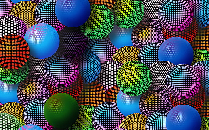 HD wallpaper: assorted-color ball wallpaper, balls, colorful, backgrounds,  spotted | Wallpaper Flare