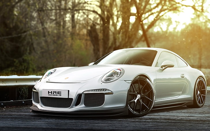 white coupe, Porsche, white cars, mode of transportation, motor vehicle
