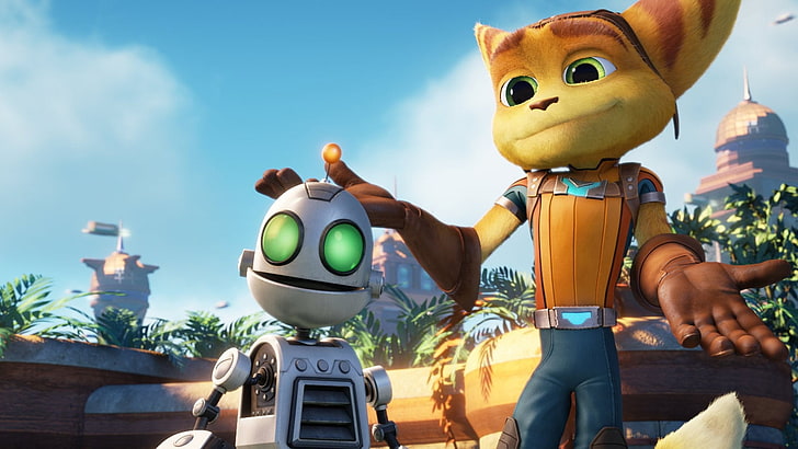 brown animal animated character, Ratchet & Clank, Ratchet & Clank (movie), HD wallpaper