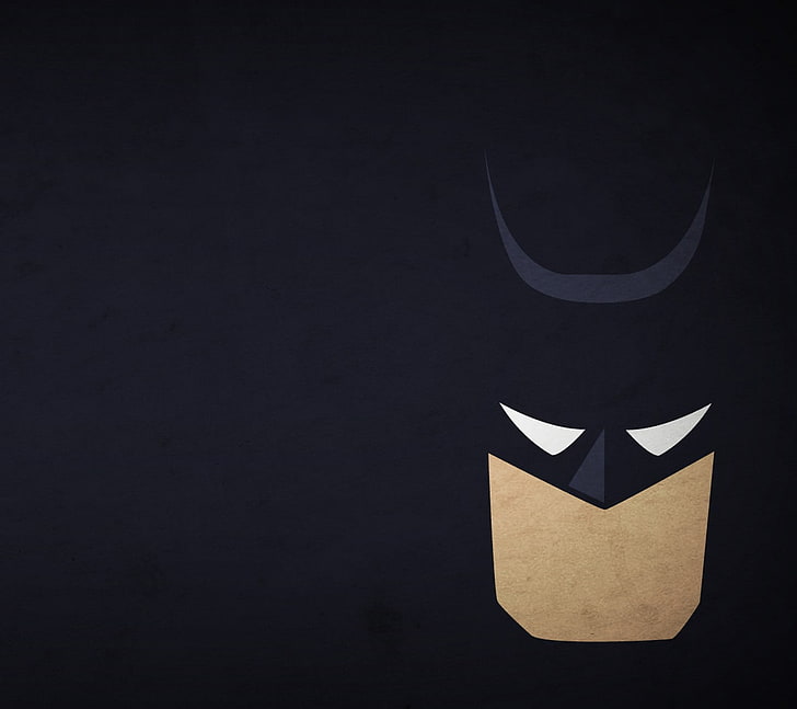 Batman wallpaper, DC Comics, minimalism, digital art, simple background