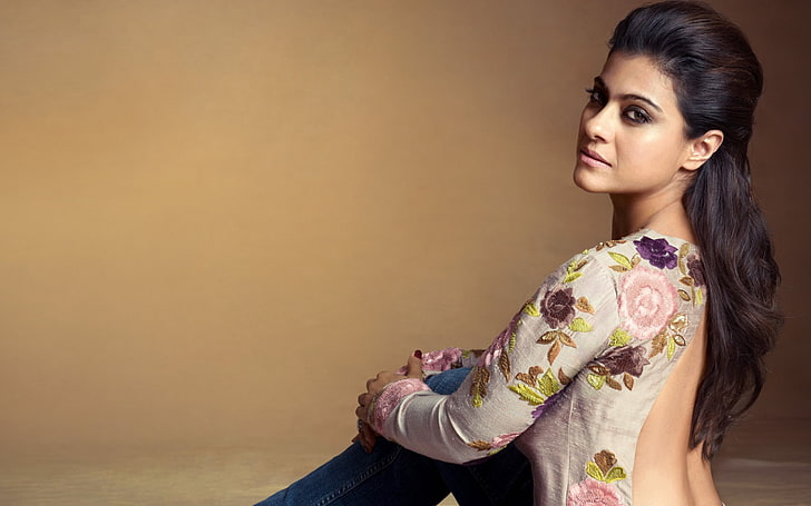 Kajol Latest Backless  Photoshoot, young adult, young women, real people, HD wallpaper