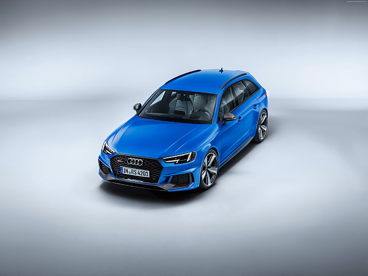 2018 Cars, Audi RS4 Avant, 4k, motor vehicle, mode of transportation, HD wallpaper