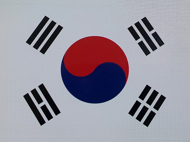 Asian, Flag, korean, South Korea, Taegeukgi, HD wallpaper
