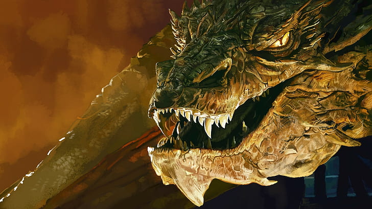 HD wallpaper: The Hobbit: The Desolation of Smaug, dragon, fantasy art,  digital art | Wallpaper Flare