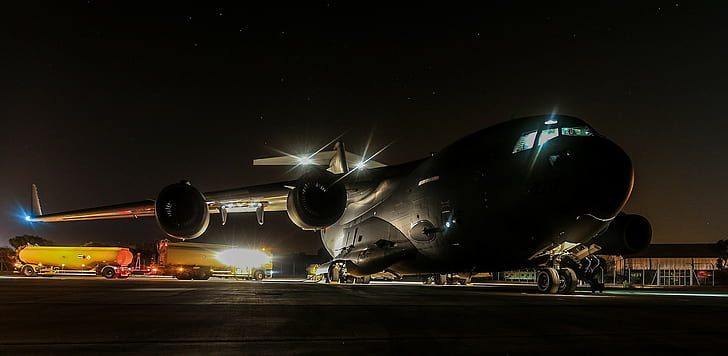 military, military aircraft, Boeing C-17 Globemaster III, Royal Airforce, HD wallpaper