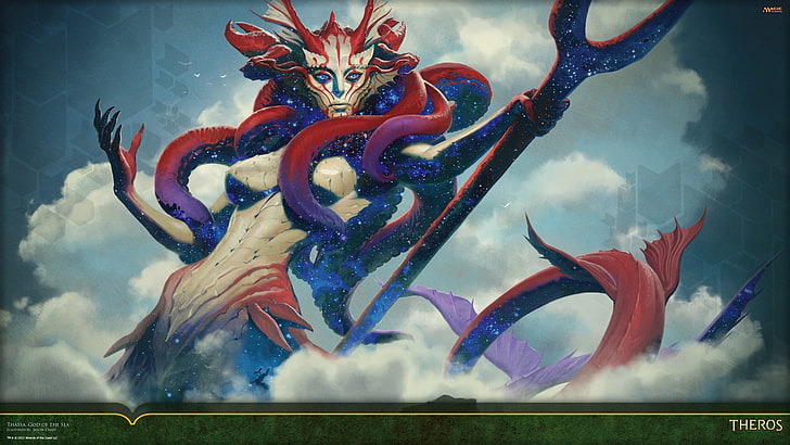 medusa game character screengrab, Theros, Magic: The Gathering