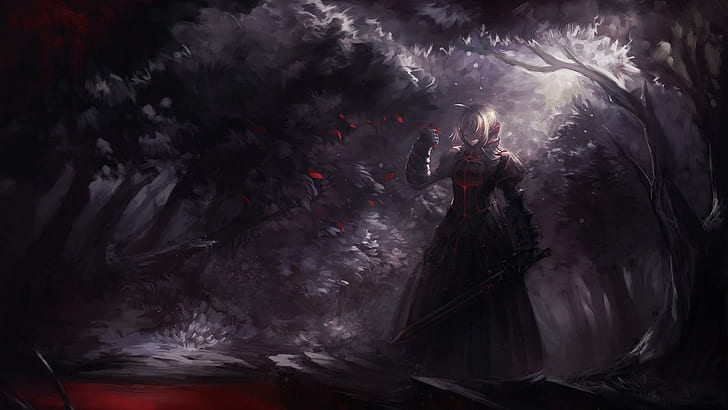 Saber Alter - Fate-stay night, anime, 1920x1080