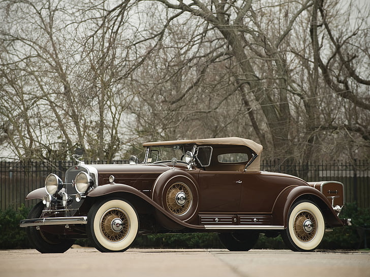 Hd Wallpaper 1930 452 Cadillac Fleetwood Luxury Retro Roadster V16 Wallpaper Flare
