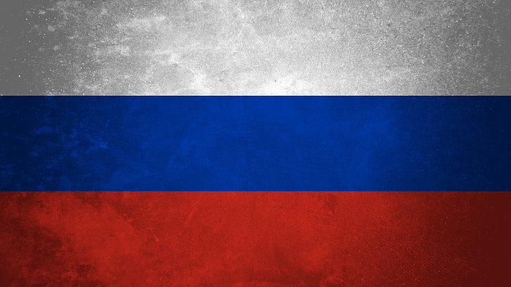 blue and black wooden board, flag, Russia, backgrounds, wall - building feature