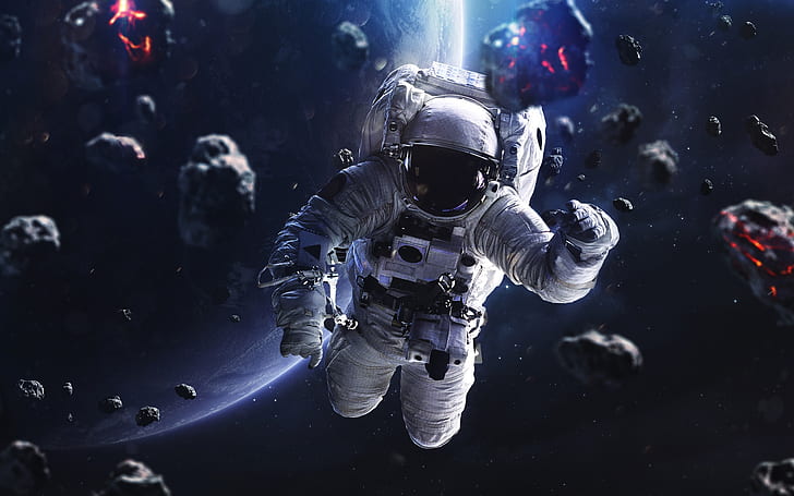 Stars, The suit, People, Planet, Space, Astronaut, Costume