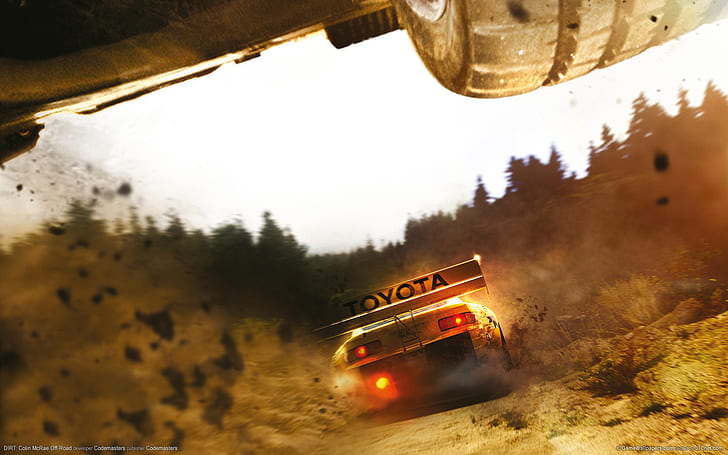 Dirt Rally Jump Dust HD, video games, HD wallpaper
