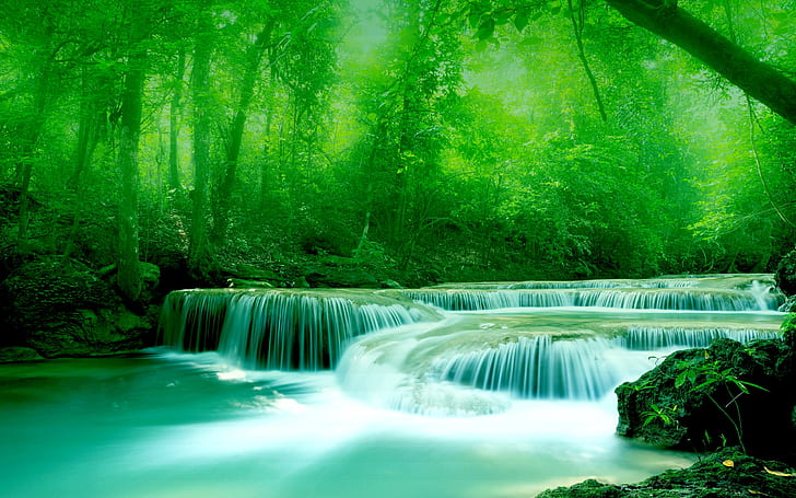 Wallpaper River, Water, Rocks, Trees, Greenery   Free Wallpapers Download. Beautiful Wallpapers Widescreen Hd 3d 2560×1600, HD wallpaper