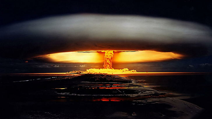atomic bomb, blast, explosion, HD wallpaper