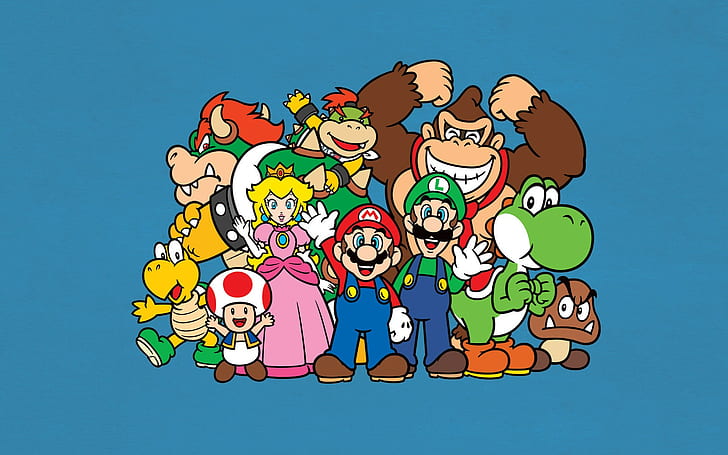 Mario Bros, Luigi, Yoshi, HD wallpaper