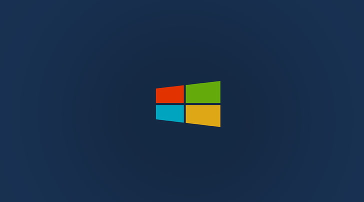 Windows 10 4K, Windows logo, multi colored, copy space, blue HD wallpaper